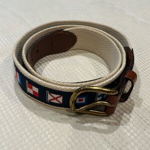 Leather Man ltd sailing flag belt size 36